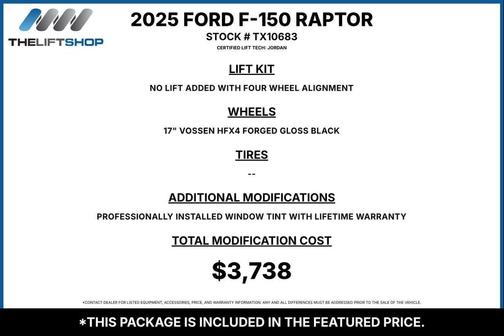 Rapid Red Metallic Tinted Clearcoat 2025 Ford F-150 Raptor