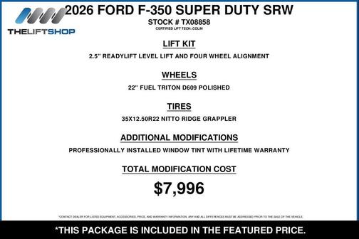 Ruby Red Metallic Tinted Clearcoat 2026 Ford F-350 King Ranch