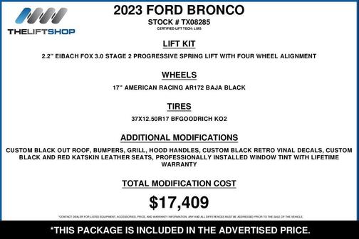 Race Red 2023 Ford Bronco Heritage Edition
