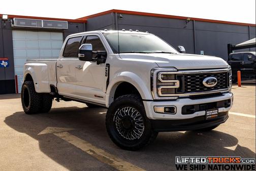 Star White Metallic Tri-Coat 2025 Ford F-450 Platinum