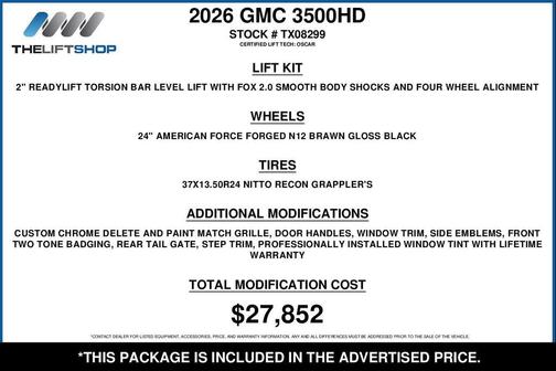 Downpour Metallic 2026 GMC Sierra 3500 Denali