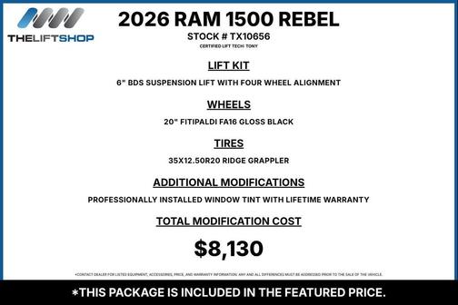 Canyon Lake 2026 RAM 1500 Rebel