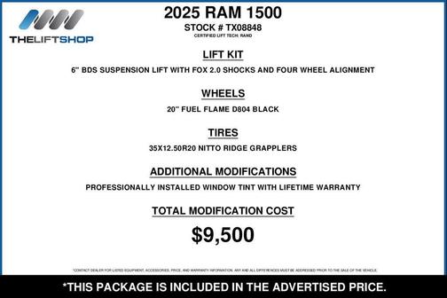 2025 RAM 1500 Big Horn/Lone Star