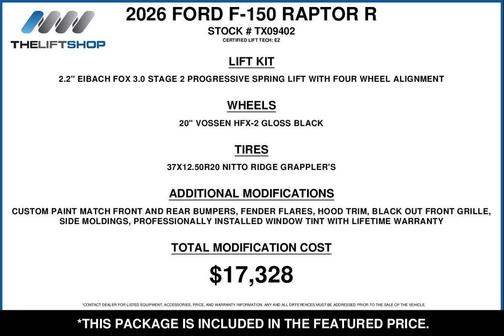 Antimatter Blue Metallic 2026 Ford F-150 Raptor