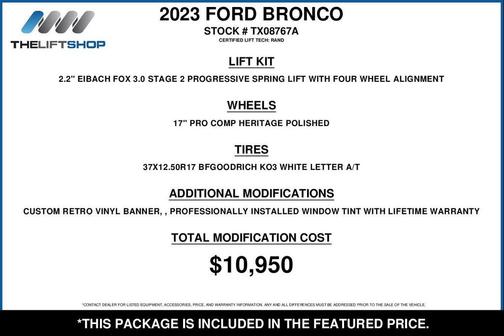 Yellowstone 2023 Ford Bronco Heritage Limited Edition