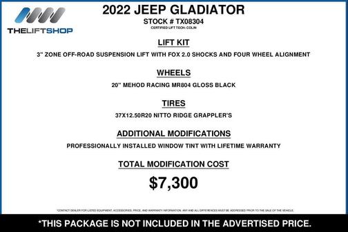 2022 Jeep Gladiator Sport