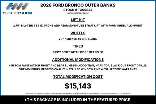 Desert Sand 2026 Ford Bronco Outer Banks