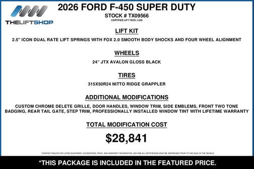 Agate Black Metallic 2026 Ford F-450 King Ranch