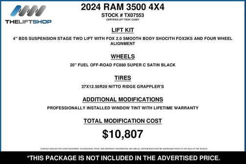 2024 RAM 3500 Limited Mega Cab 4x4 6'4' Box
