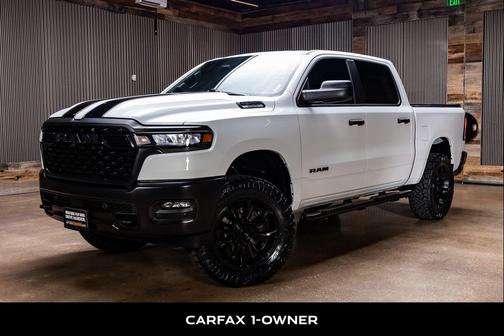 Bright White Clearcoat 2025 RAM 1500 Warlock Crew Cab 4x4 5'7' Box