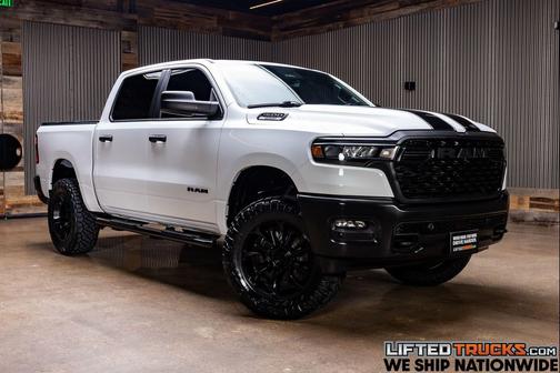 Bright White Clearcoat 2025 RAM 1500 Warlock Crew Cab 4x4 5'7' Box