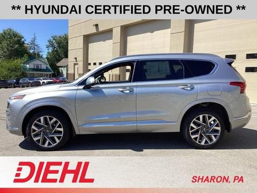Shimmering Silver Pearl 2023 Hyundai SANTA FE CALLIGRAPHY