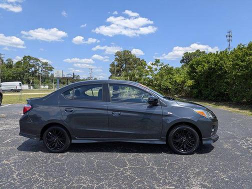Graphite Gray Metallic w/Black Roof 2024 Mitsubishi Mirage G4 Black Edition