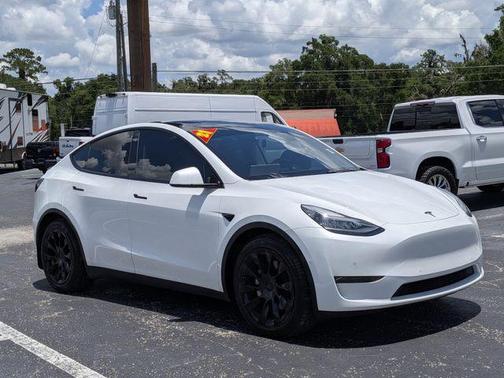 Pearl White Multi-Coat 2021 Tesla Model Y Long Range Dual Motor All-Wheel Drive