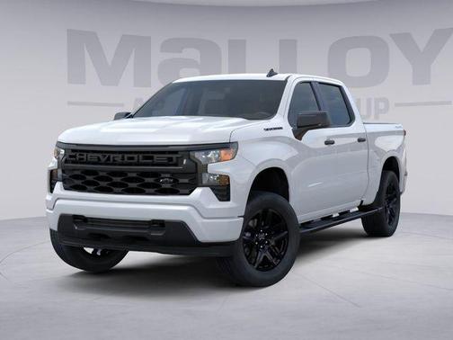 Summit White 2026 Chevrolet Silverado 1500 Custom