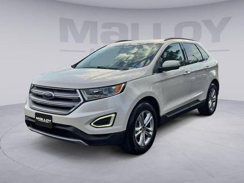 White Platinum Clearcoat Metallic 2017 Ford Edge SEL