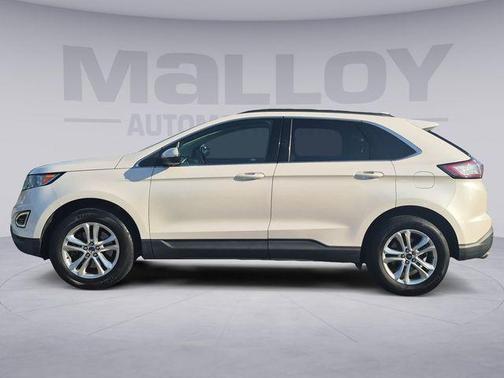 White Platinum Clearcoat Metallic 2017 Ford Edge SEL