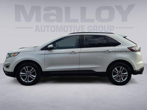 White Platinum Clearcoat Metallic 2017 Ford Edge SEL