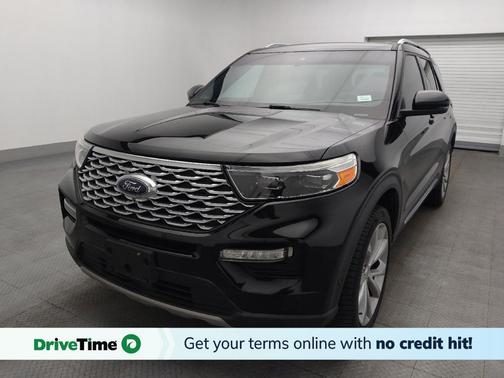 Agate Black Metallic 2021 Ford Explorer Platinum
