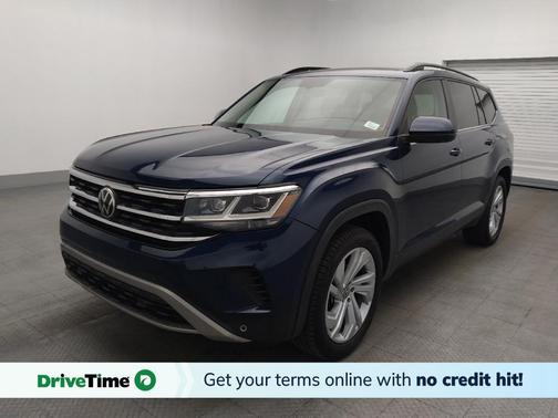 Blue 2021 Volkswagen Atlas SE w/Tech Pkg (2021.5)