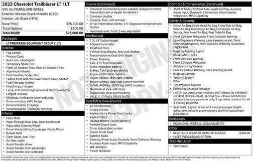 2023 Chevrolet Trailblazer LT