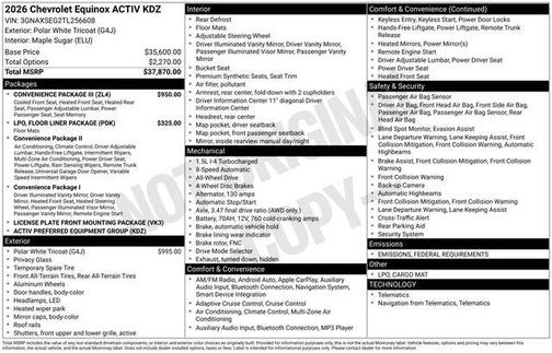 2026 Chevrolet Equinox AWD ACTIV