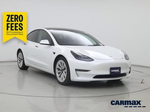 White 2022 Tesla Model 3 Long Range