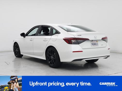 White 2025 Honda Civic Hybrid Sport