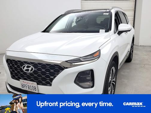 White 2020 Hyundai SANTA FE Limited