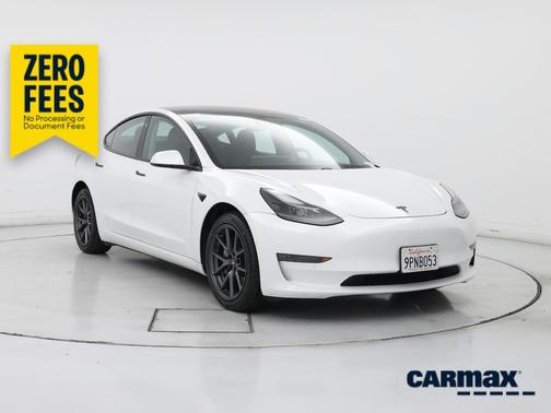 White 2021 Tesla Model 3 Long Range