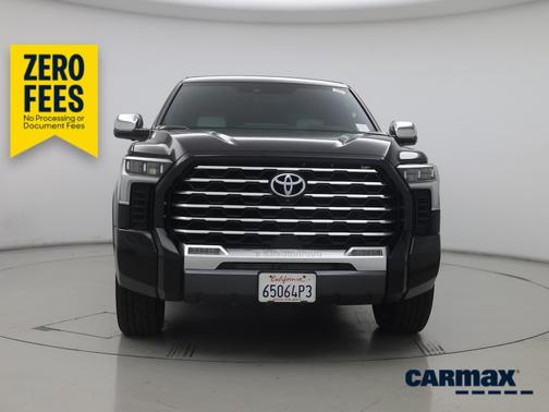 Black 2022 Toyota Tundra Hybrid Capstone