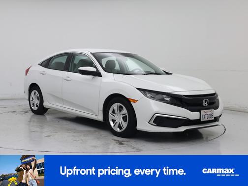 White 2021 Honda Civic LX