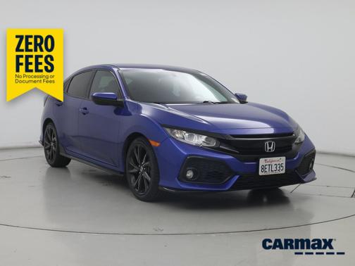 Blue 2018 Honda Civic Sport