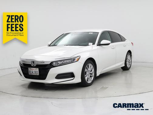 White 2019 Honda Accord LX