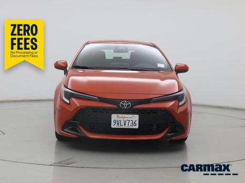 Orange 2025 Toyota Corolla Hatchback SE