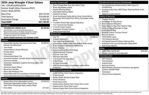 2024 Jeep Wrangler 4-Door Sahara 4x4