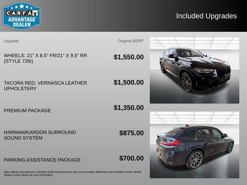 Carbon Black Metallic 2024 BMW X4 M40i
