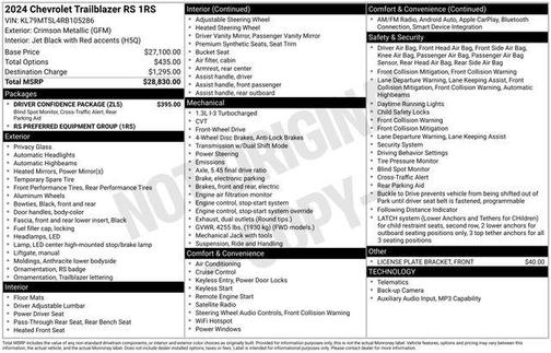 2024 Chevrolet Trailblazer RS