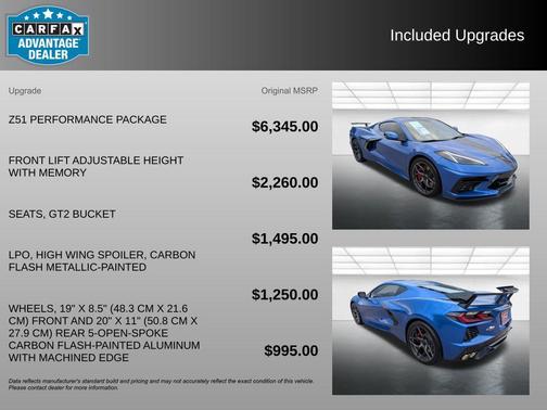 Elkhart Lake Blue Metallic 2022 Chevrolet Corvette Stingray w/2LT