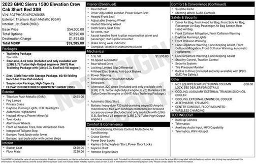 2023 GMC Sierra 1500 Elevation