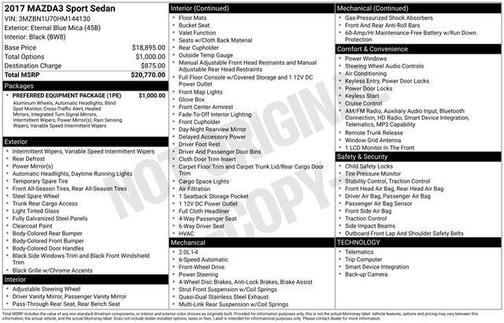 2017 Mazda Mazda3 Sport