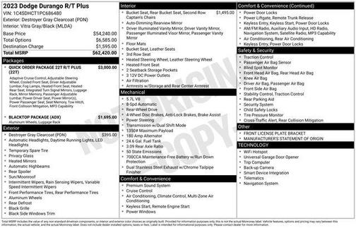2023 Dodge Durango R/T Plus RWD