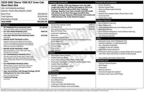2020 GMC Sierra 1500 SLT