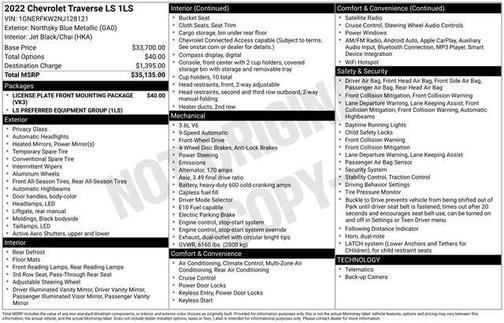 2022 Chevrolet Traverse LS