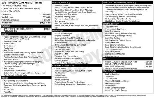 2021 Mazda CX-9 Grand Touring