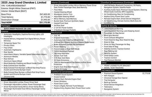 2025 Jeep Grand Cherokee L Limited