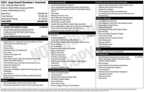 2021 Jeep Grand Cherokee L Overland