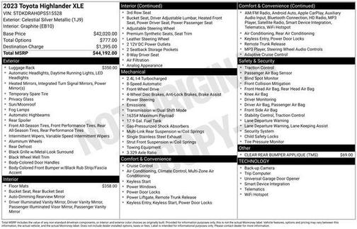 2023 Toyota Highlander XLE