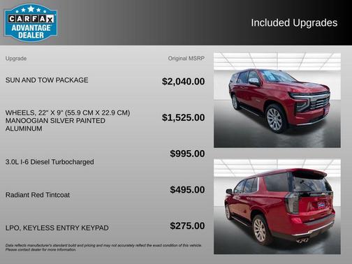 Radiant Red Tintcoat 2025 Chevrolet Tahoe Premier