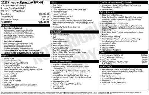 2025 Chevrolet Equinox FWD ACTIV
